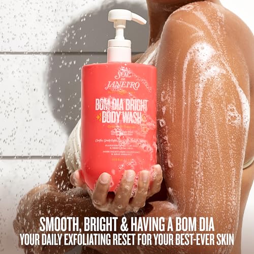 Image of Sol de Janeiro Bom Dia Bright Clarifying AHA BHA Body Wash | Women's Body Wash, Exfoliating, Deep Cleansing, Doubles as Shaving Cream, Warm Floral Vanilla Scent