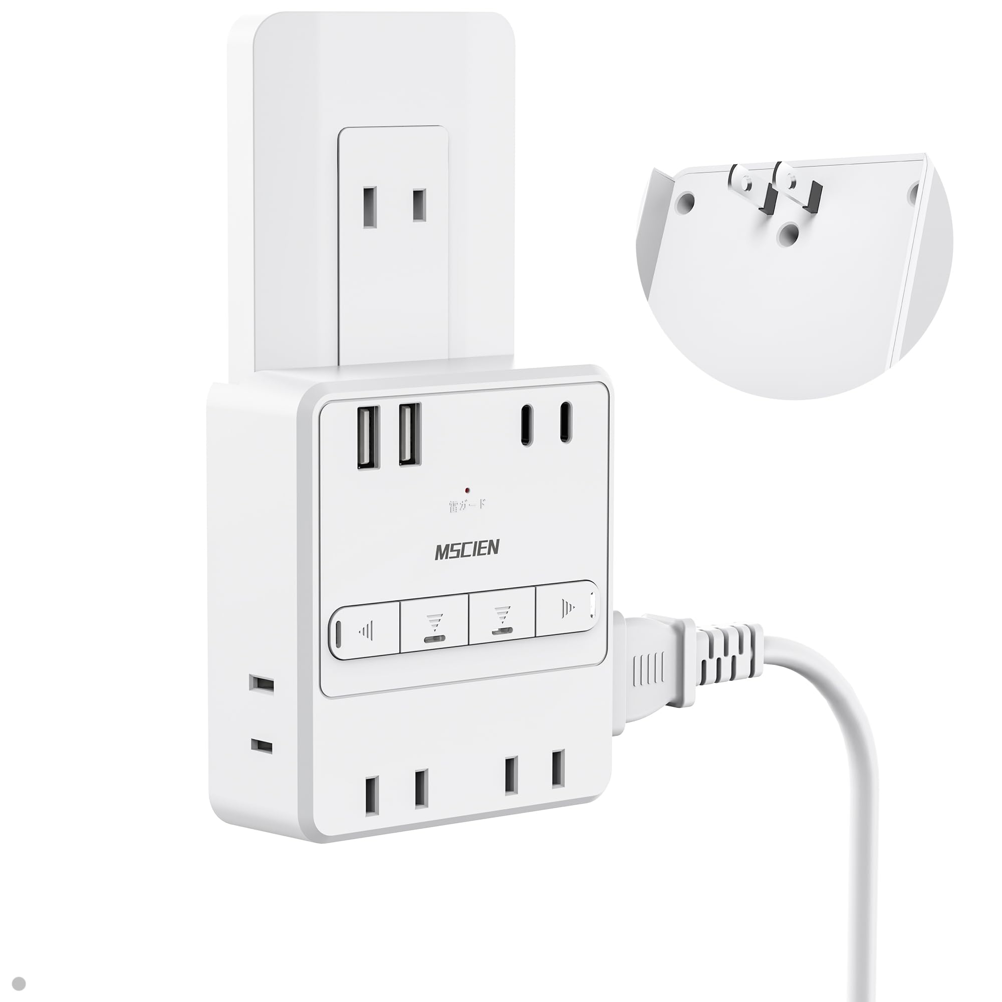 Amazon.co.jp: 個別スイッチ付き コンセント タップ usb 4個AC口 2個