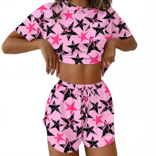 Image of Ekouaer Womens Pajama Sets Sexy Lounge Sets Side Split Short Pj Sets Cute Pjs 2 Piece Comfy Sleepwear Loungewear