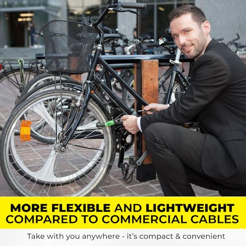 Vascer Bike Cable Lock - 15ft Security Cord with Loops - Image 7
