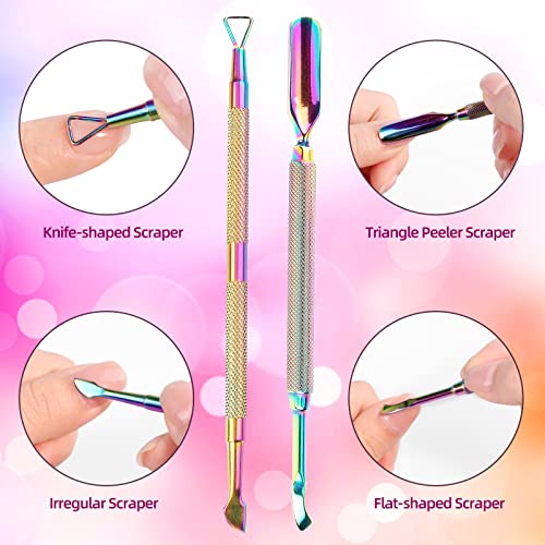 Acrylic Nail Care Kit, Nail Clippers For Acrylic Nails 5 In 1 Set With Glass Nail File, Cuticle Trimmer, Pusher And Remover, Stainless Steel Professional Manicure Pedicure Tools For Fingers And Toes #TOP3