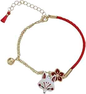 Amazon.com: ZEBRAGO Japanese Charming Red Sakura Fox Mask Bracelet Amazon.com: ZEBRAGO Japanese Charming Red Sakura Fox Mask Bracelet