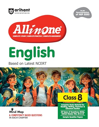 Image of Arihant All In One Science, Social Science, Mathematics, English, Sanskrit, Hindi Class 8th | Based on the latest NCERT Exploring Society India and ... and Competency-Based Questions (Set of 6)