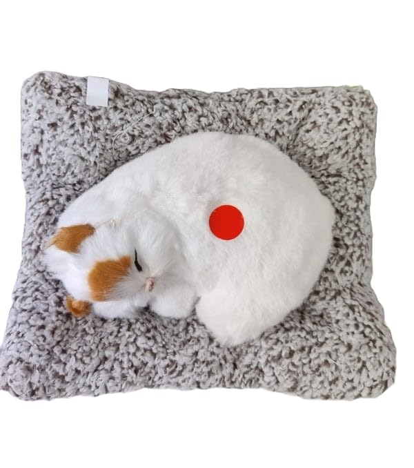 Ultra Soft Cute Cat with Matt | Sleeping Cat Plush Toy with Press Simulation Sound | Sleeping Cat Stuffed Animal Toys