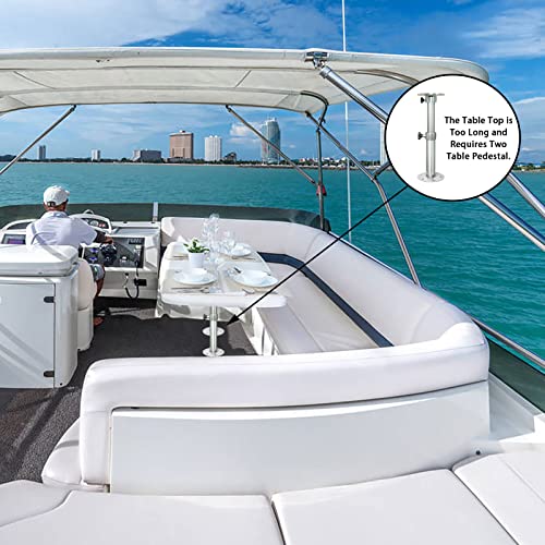 Verstellbares Tischbein, Wohnmobil Tischbeine Höhenverstellbar 450-690Mm auf Aluminiumlegierung, Abnehmbare RV-Tischbein Teleskop für Wohnmobil/Wohnwagen/Wohnmobil/Yachten/Monitor/Stabile Halterung