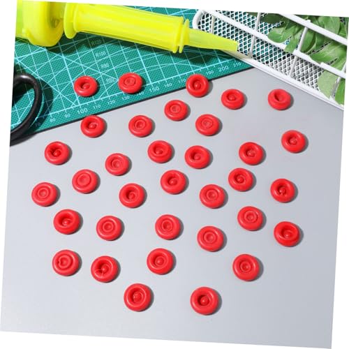 Hemobllo tapones para sellado de tubos de masilla rojo 100 pcs miniatura 5