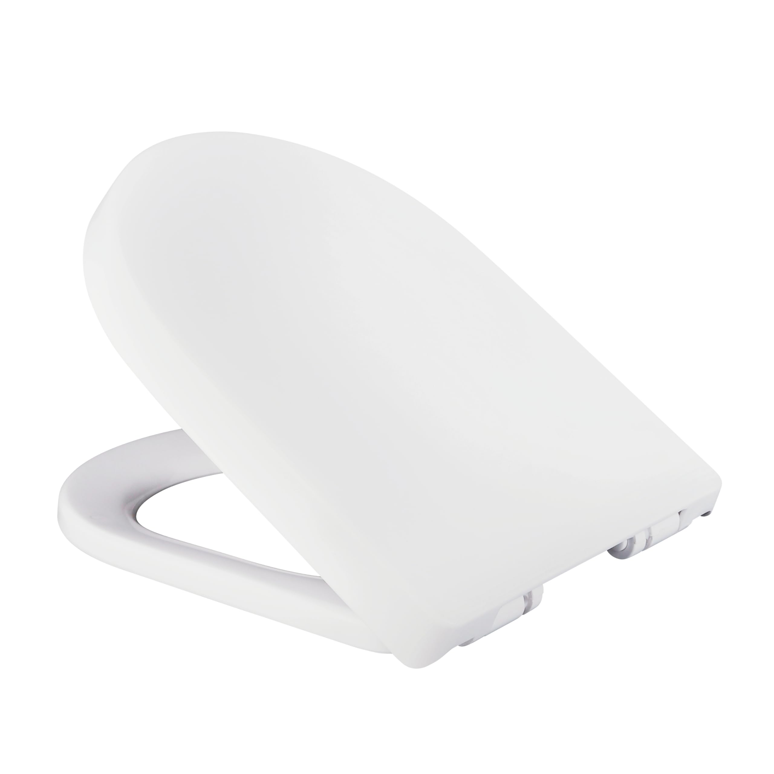AquaUno NAVA deska sedesowa wolnoopadająca, kształt litery D, 460 x 360 mm, deska sedesowa z polipropylenu, Quick-Release, Top-Fix, zawiasy ze stali nierdzewnej