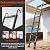 ARCHOM Telescoping Ladder 20 FT - Aluminum Telescopic Ladder with Hooks - Folding Extension Ladders for Home Work Loft Roof Attic RV Ladder with EN131 Certification - 330lbs Max Capacity (Black)