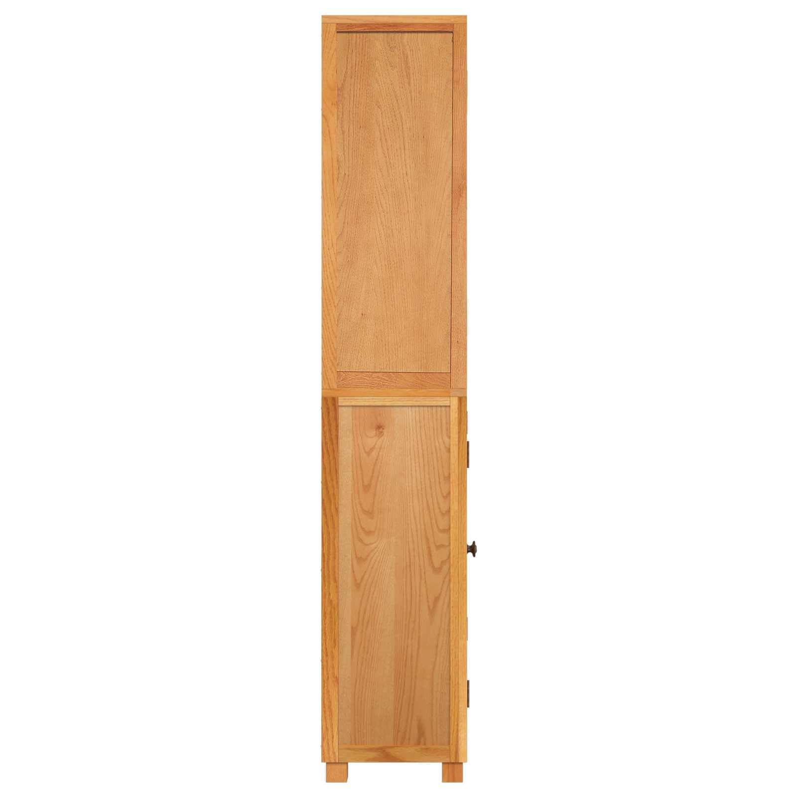 Modernes Aufbewahrungsmöbel-Set mit Tür aus Holzwerkstoff und massiven Eichenbeinen, ideal für Wohnzimmer oder Schlafzimmer, mit Anti-Kipp-Sicherung und viel Stauraum.