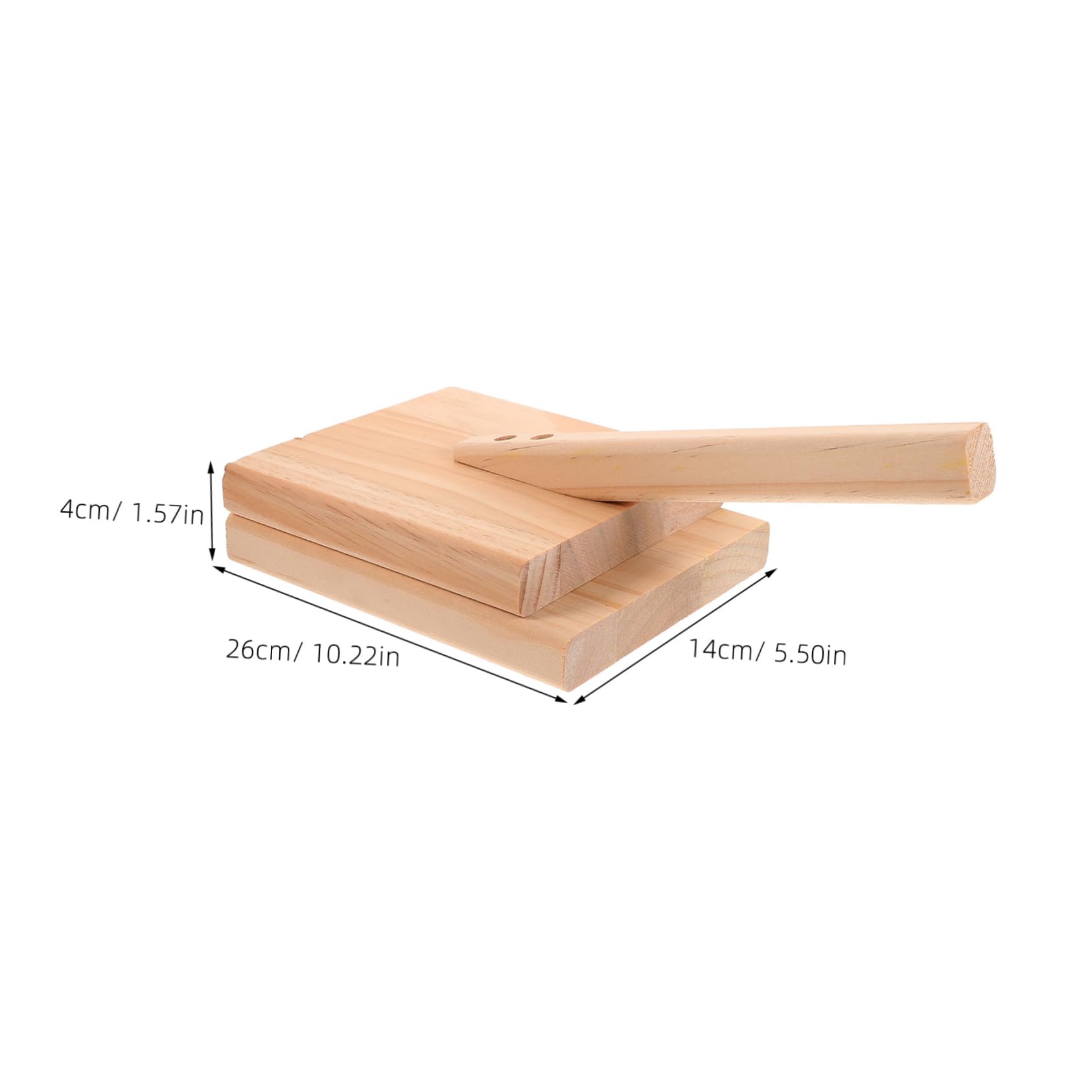 VINTORKY Dumpling Press Tool Multi Function Dough Presser for Making Dumpling Wooden Material with Sturdy Handles Convenient and Easy to Clean for Home Use