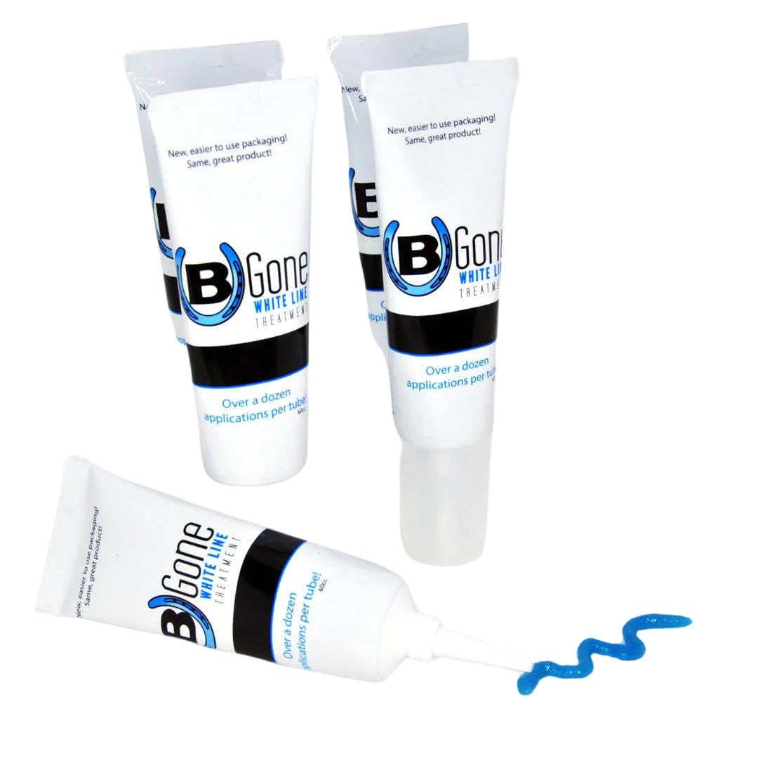B Gone White Line Treatment - Official Store, for Equestrians, Horses with Whiteline Disease, Seedy Toe, Horse Care, White Line Prevention, Easy Apply Bottle