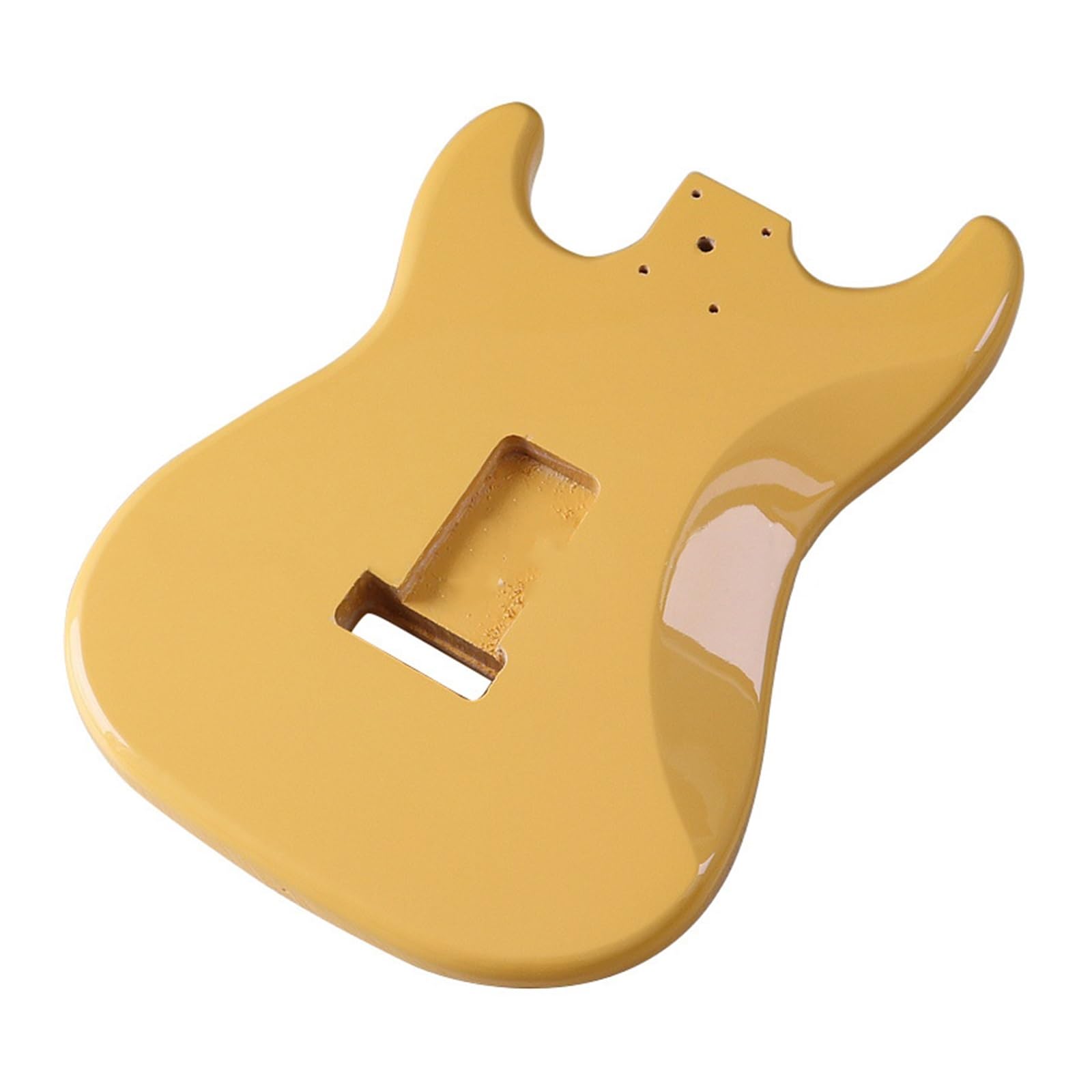 E-Gitarren-Korpus-Modifikation, DIY E-Gitarren-Körper-Zubehör, Gelbes, Helles Gitarren-Instrumenten-Zubehör E-Gitarren-Teile zum Selbermachen