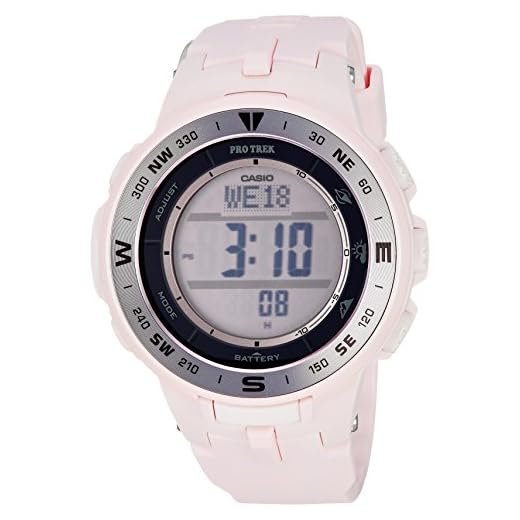 Casio Women's Pro Trek Quartz Watch with Resin Strap, Pink, 22.5 (Model: PRG-330-4CR)