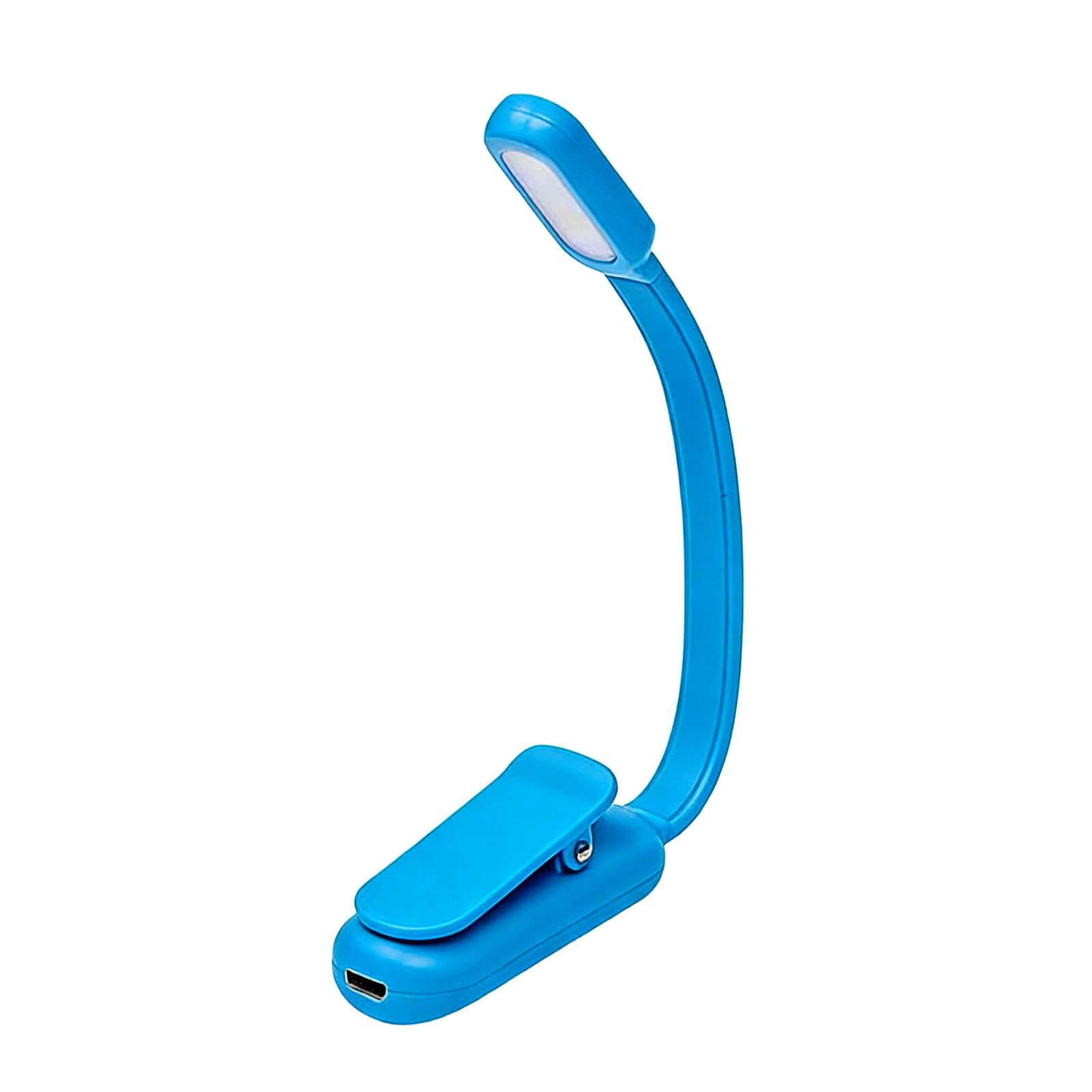 Hsioluted Blue Modifiable Brightness Attach Lamp Usb Rechargeable Transportable Highlighting 3 Color Temperature Settings For Nearby Desk Study Light Abs Lamp Clip Color Transportable Light Reading Study