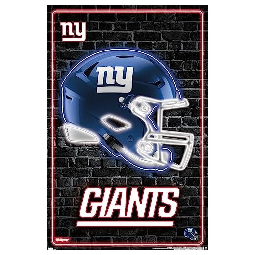 Trends International NFL New York Giants - Neon Helmet 23 Wall Poster