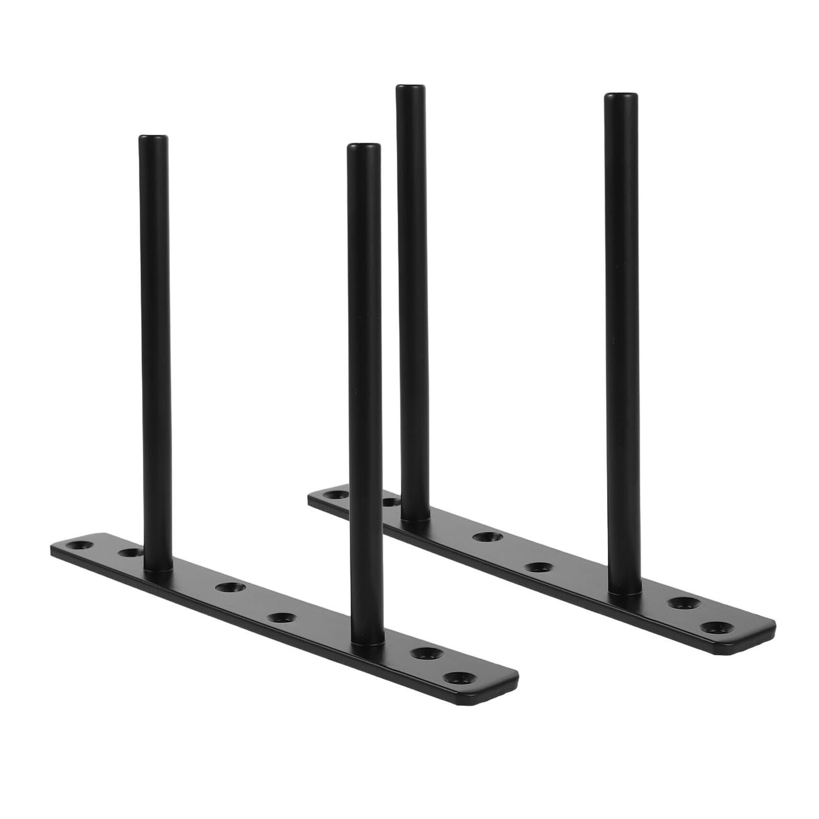 Juaksqzyi Black 2Pcs Heavy Duty Hidden Brackets Metal Floating Shelf Brackets With Screws For Home Office Diy Decorative
