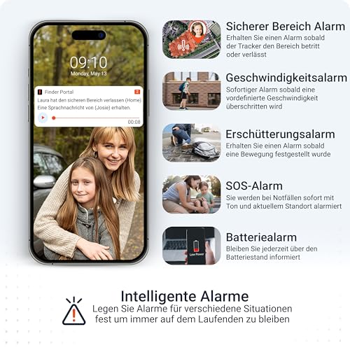 PAJ GPS - Allround Finder 4G - GPS-Tracker für Auto, Motorrad, Fahrzeuge, Kinder, Senioren & Demenz - Sprachnachrichten - Echtzeit-Ortungsgerät mit SOS-Notrufknopf - bis 40 Tage Akkulaufzeit