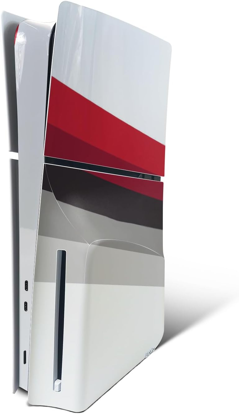 MightySkins Skin Compatible with Playstation 5 Slim Disk Edition Bundle - Green Hex | Protective, Durable, and Unique Vinyl Decal wrap Cover | Easy to Apply | Made in The USA