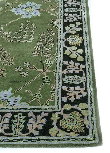 Image of 9x12 Ft Woolen Floor Rug - Oversized Hand-Tufted Wool Carpet for Elegant Home Interiors