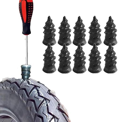 OFKY Vacuum Car Tyre Repair Nail Portable Vacuum Tire Repair Nails Tyre Repair Nail Universal Truck| Sporting Goods| Cycling | Bicycle Maintenance & Tools | Puncture Repair (Pack of 10pcs)