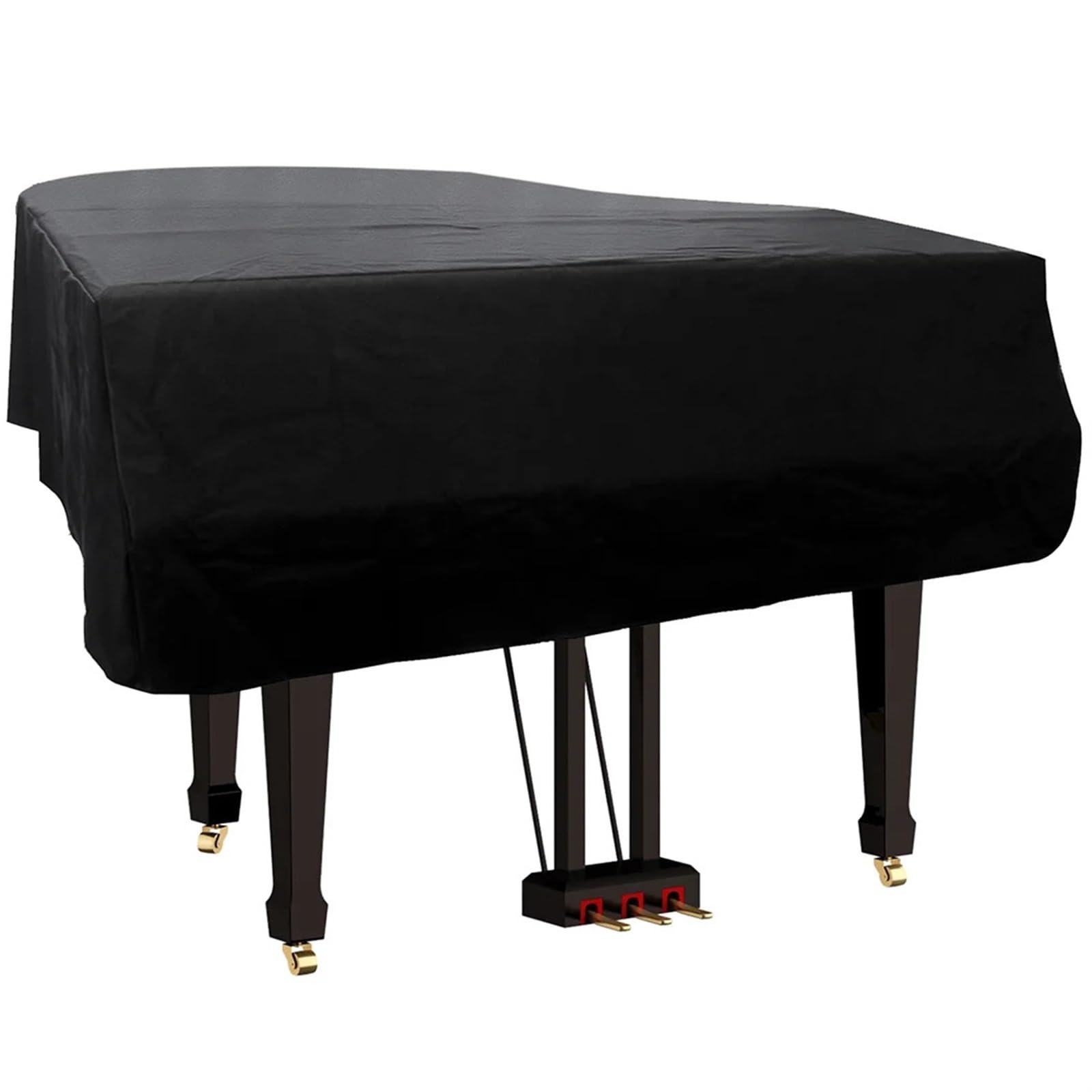 Copertura Per Pianoforte A Coda Copertura for pianoforte a coda in pelle protettiva for a for a doppio strato Fodera morbida Grande copertura for nera