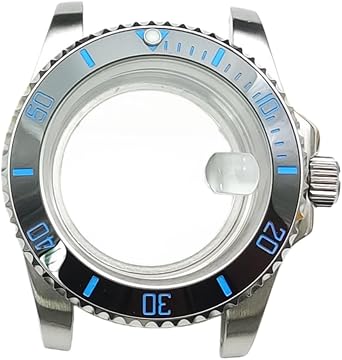 40mm Stainless Steel Watch Case Modding Kit Rotating Bezel Replacement Watch Case Parts for Rolex Submariner