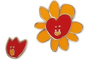 BT21 Flower Collection Enamel Lapel Pin
