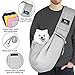 CUBY Dog and Cat Sling Carrier - Hands Free Reversible Pet Papoose Bag - Soft Pouch and Tote Design - Suitable for Puppy, Small Dogs Cats Outdoor (Classic Grey)