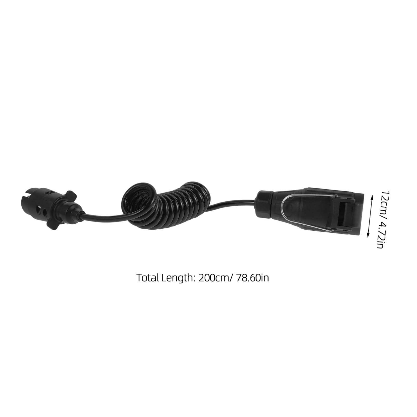 Conector de Remolque de 7 Pines a 13 Pines con Cable en Espiral