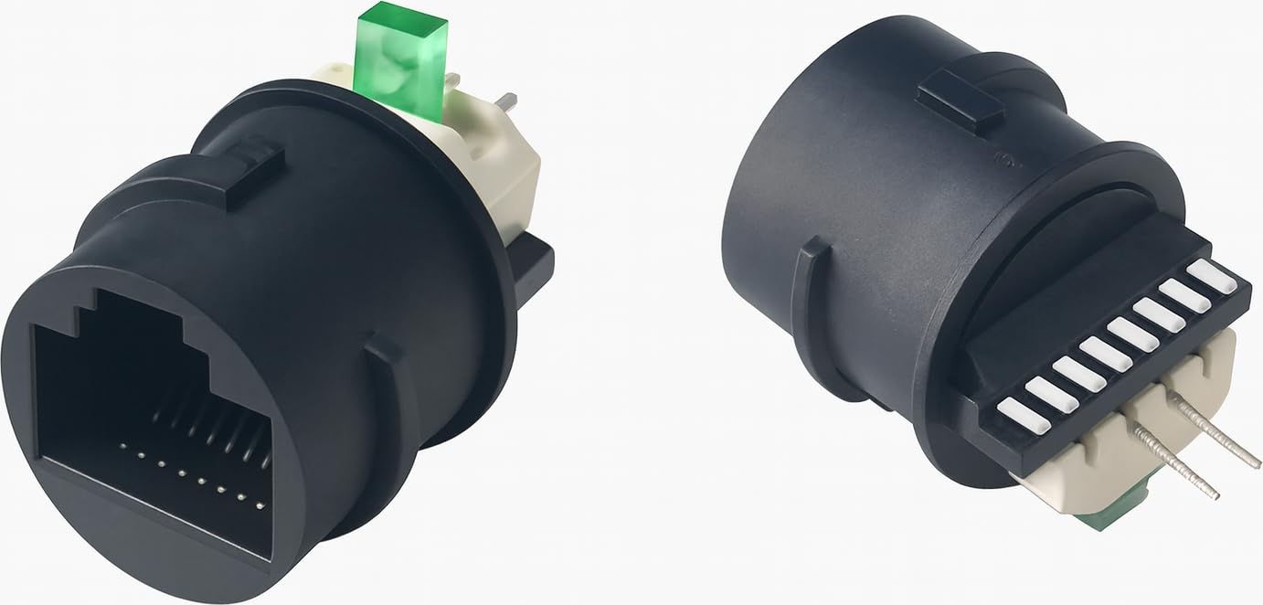 Amazon.co.jp: オーディオファン RJ45 メス コネクタ レセプタクル