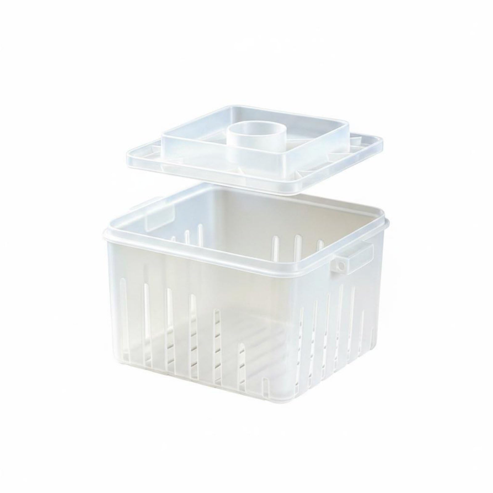 Multi-Use ABS Tofu Mold DIY Tofu Former Mold Easy to Clean Soy Milk Curd Press Sturdy for Beginners, Home, Small - No Lid-image-43