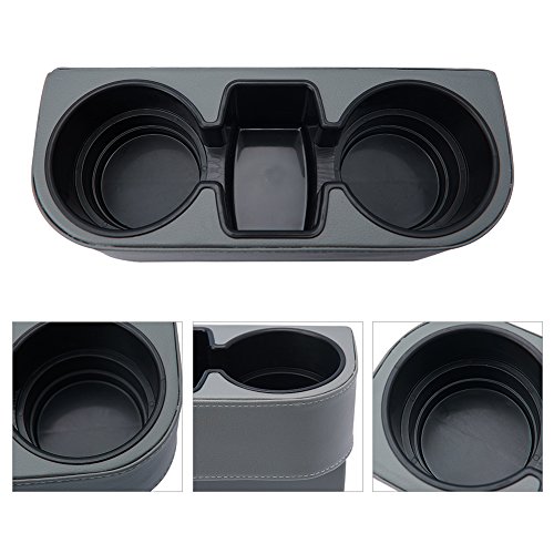 Image of Gray Multifunctional Car Cup Holder Car Seat Organizer Gap Filler Bottle Phone Storage Organizer