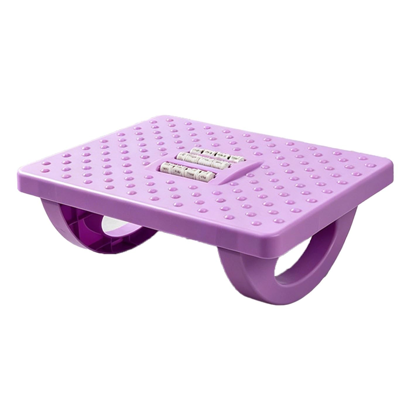 Rolling Foot Stool Under Desk, Foot Massage Rest Step Stool for Home and Office(Purple)