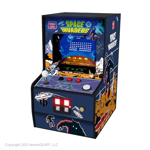 My Arcade Space Invaders Micro Player: Mini Arcade Machine Video Game, Fully Playable, 6.75" Collectible Premium Edition by My Arcade - Image 4