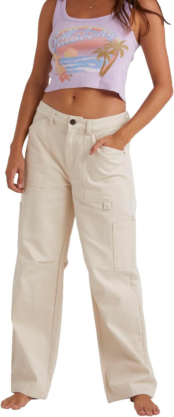 Billabong Womens Leia Twill Casual Cargo Pants