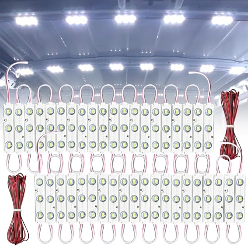 Topcloud Juego de luces interiores para furgoneta de 12V, kit de lámparas de techo de 120 LEDs, lámpara de techo impermeable para furgoneta, RV, camión, barco, remolque, camión, camión, camión, camión