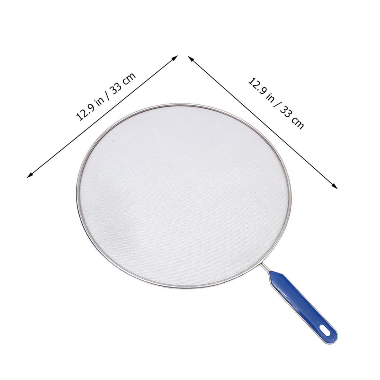 Tapa Antisalpicaduras de Acero Inoxidable Azul para Cocina, Práctica Cubierta Antiderrames para Sartén, Pack de 4 Piezas Adecuado para Cocinar sin Ensuciar
