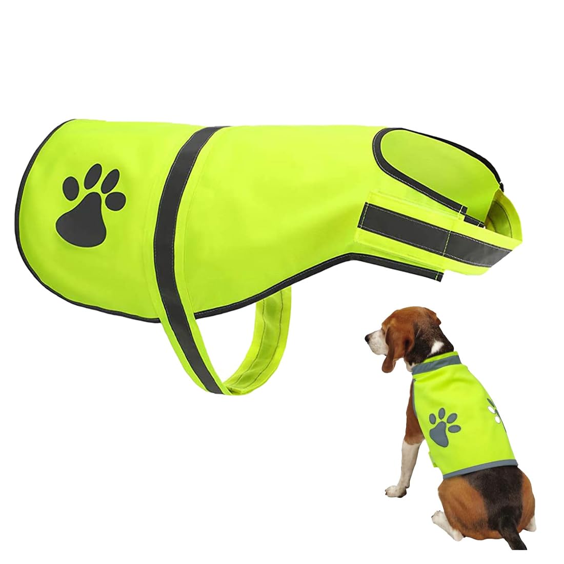 Giubbotti di sicurezza per cani Giubbotto di sicurezza riflettente per cani, alta visibilità notturna, impermeabile, leggero, comodo (taglia M)