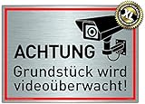 EINFACHE MONTAGE: Problemlose Befestigung durch Ankleben oder Anschrauben | Ein Produkt, das trotz seines günstigen Preises allen Anforderungen einer dauerhaften Kennzeichnung im Innen- und Außeneinsatz gerecht wird. ✓