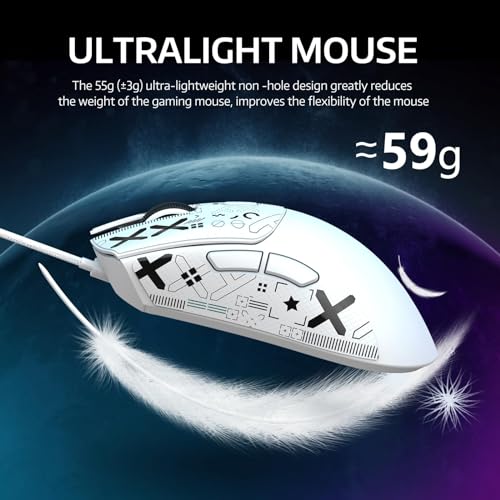 ATTACK SHARK R1 Lightweight Wireless Gaming Mouse with Non-Slip Mouse ...