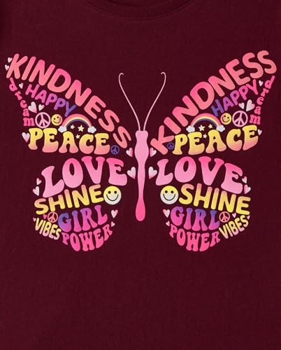 Image of The Children's Place Girls' Unicorns,Sports,Butterflies Long Sleeve Graphic T-Shirts,2 Pack