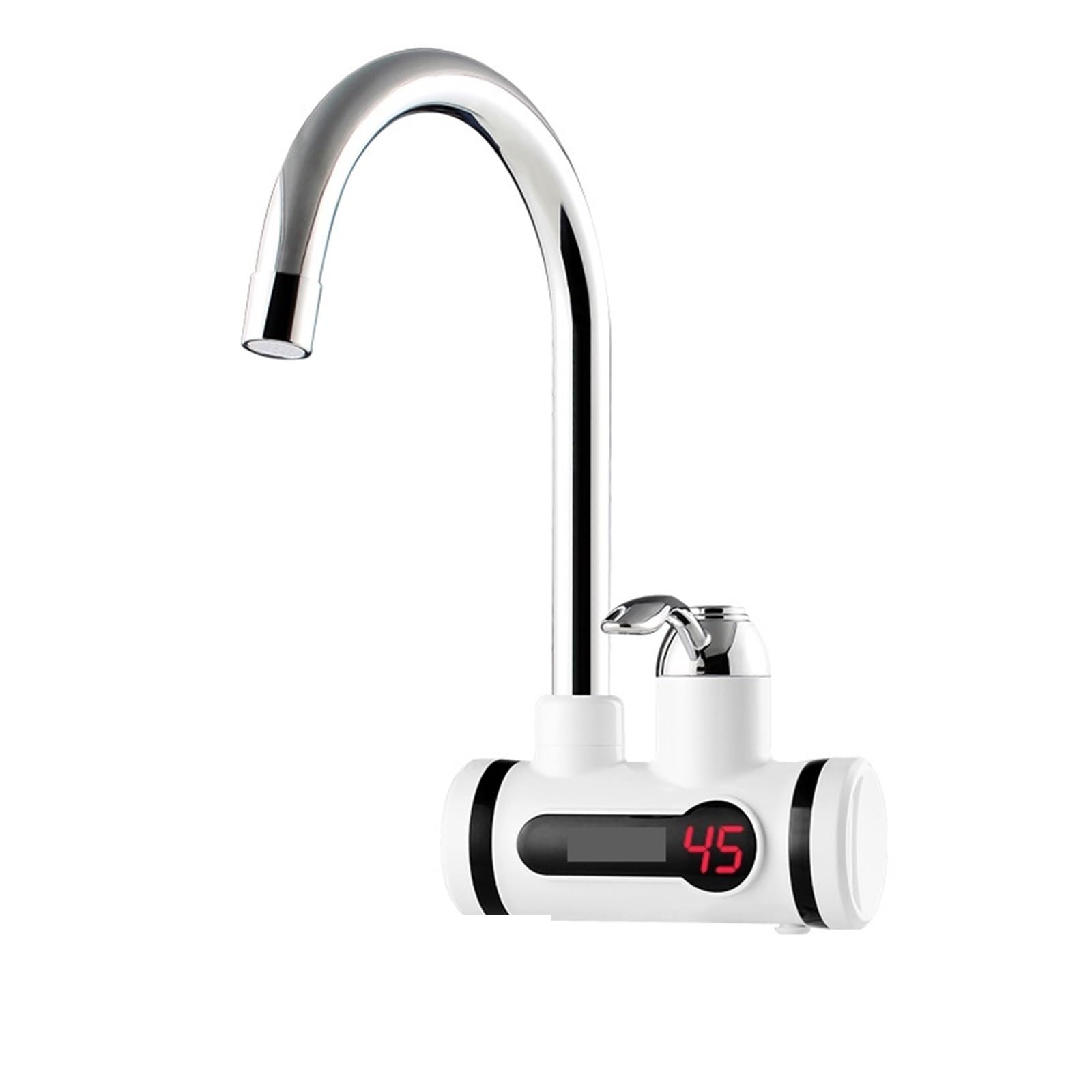 LNHHG Instant Tankless Water Heater Tap,Instantaneous Faucet Kitchen Water Heater Crane,Instant Hot Water Faucet Digital(Digital lateral big)