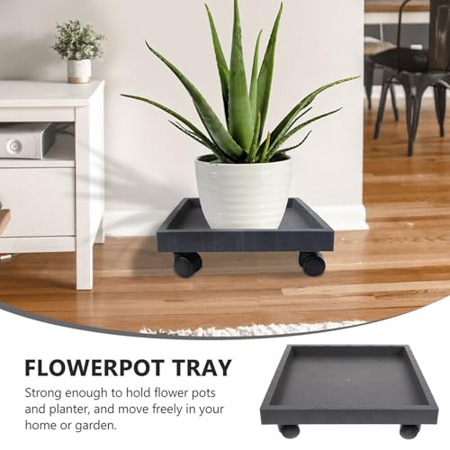 Soucoupe à roulettes grand pot de fleur et support pour bonsaï intérieur - 8