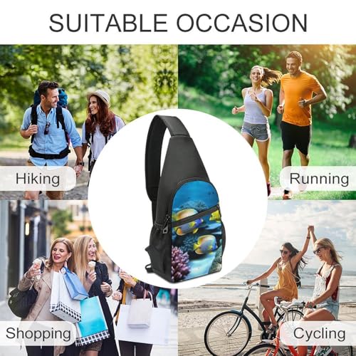 Mochila tipo sling para senderismo y uso casual unisex miniatura 6
