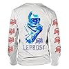 Death 'Leprosy Posterized' (White) Long Sleeve Shirt - Ultrakult Clothing (Small) #1