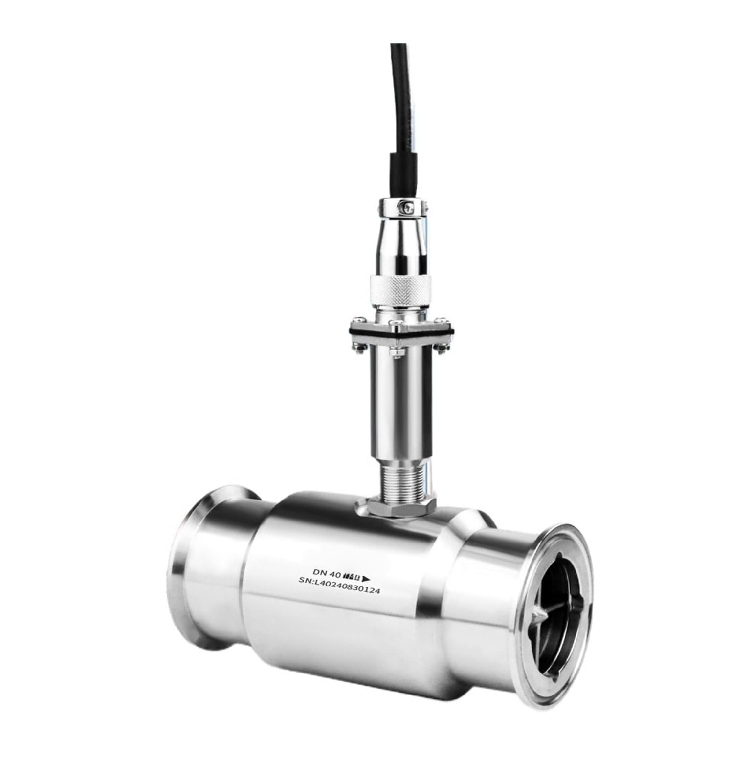 PXQCHAVLN Flowmeter clamp Chuck Quick Interface 304 Stainless Steel(DN10)