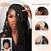 Afro Kinkys Bulk Human Hair -16 Inch 50g 4c Kinky Curly Bundles Human Braiding Hair For Mini Twist/Dreadlocks Extensions/Braids/Locs (1B, 16 Inch(Pack of 1))