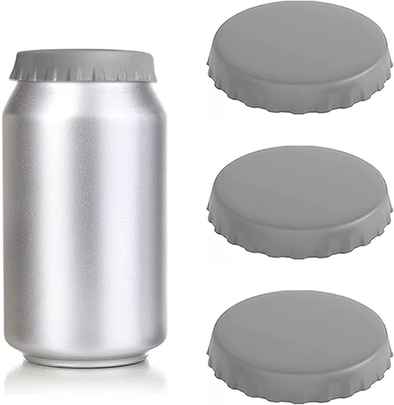 3 Silicone Drink Can Lids, Dustproof Standard Beverage Can Lids