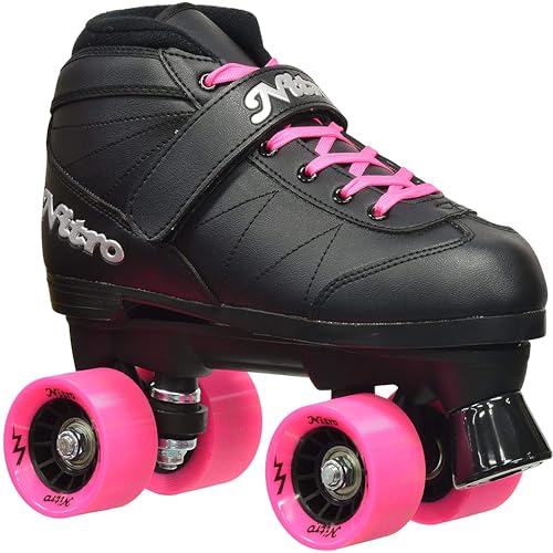 Epic Skates Epic Super Nitro Pink Quad Speed Roller Skates Pink