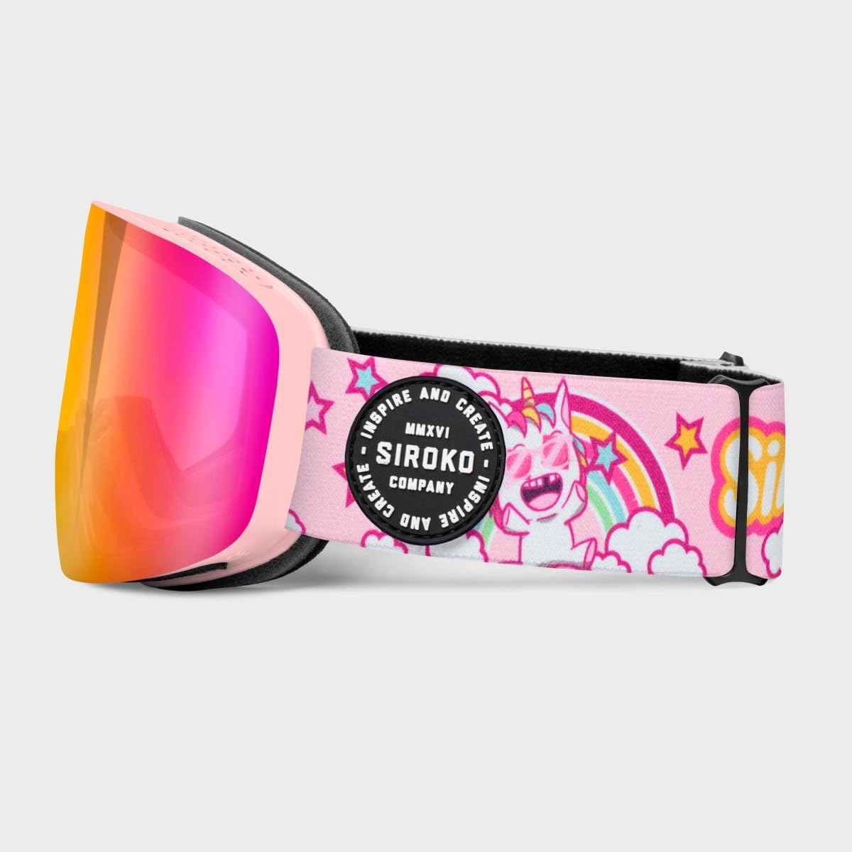 SIROKO Lunettes de soleil de ski et de neige GX garçon et fille avec protection UV400 anti-buée et anti-rayures